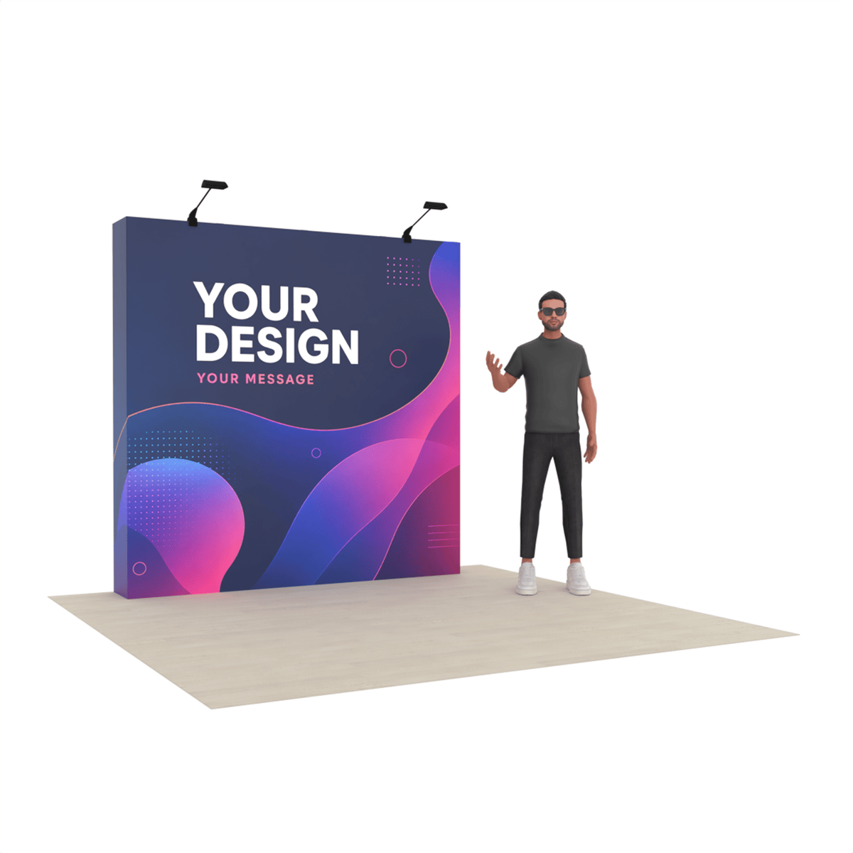 8ft QuickPop Straight - ExpoPrint