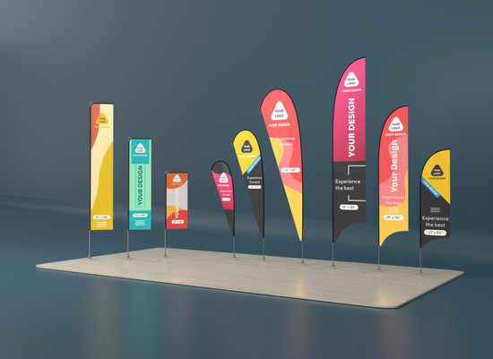Vector Advertizing Flags Advertising Flags with Custom Printing – ExpoPrint