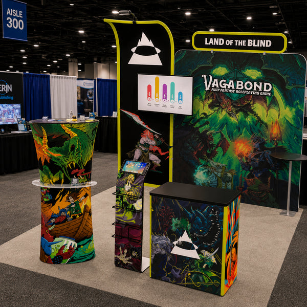 10ft PanelFusion™ Booth with Center TV Mount