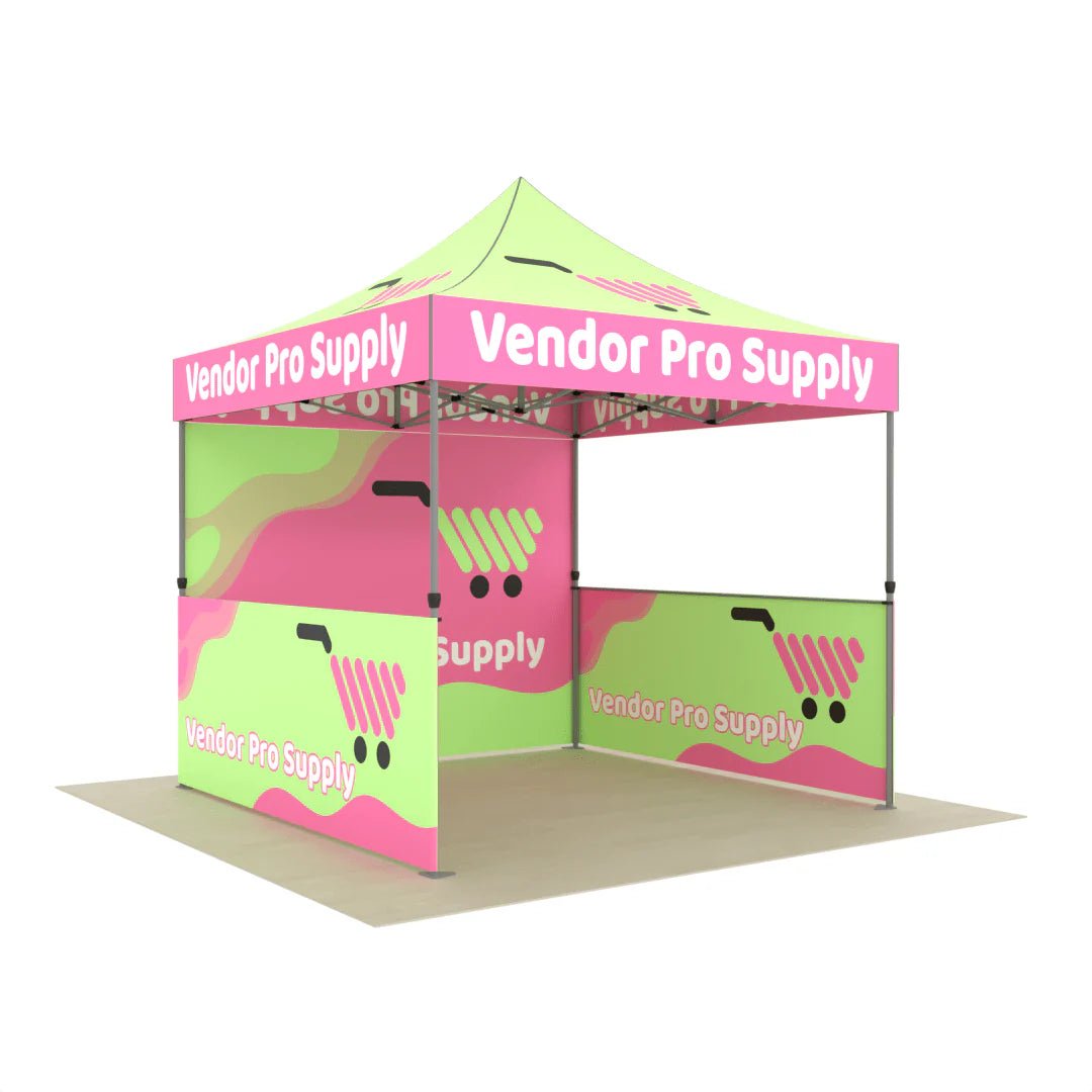 Custom Vendor Canopy Tent, Three Full Walls