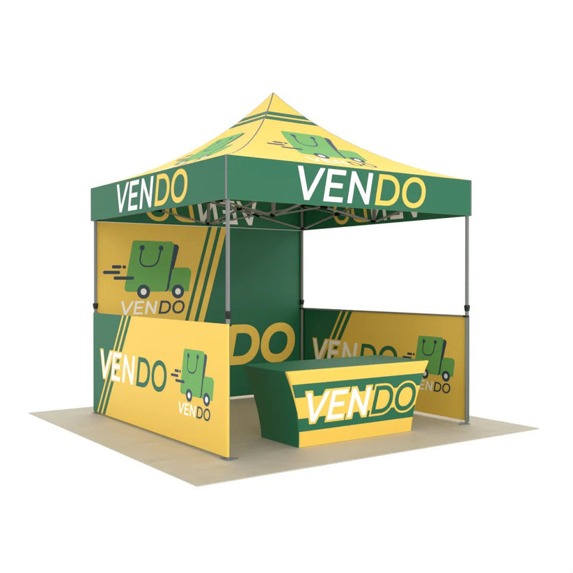 Custom Vendor Canopy Tent, Three Full Walls