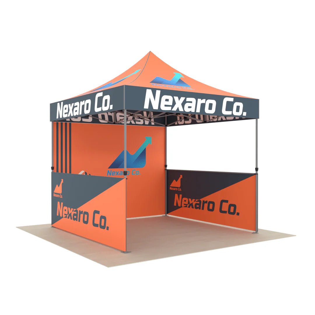 custom made tents Commercial for Businesses with full-color printing – ExpoPrint trade shows Category:Fahrradhelme_Ratschen Verschluss Redcliffs metalen tentharingen / Length:20'