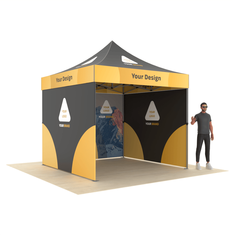 Custom Vendor Canopy Tent, Three Full Walls