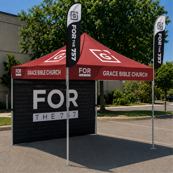 Custom Canopy Tent 10x10 with Optional Accessories