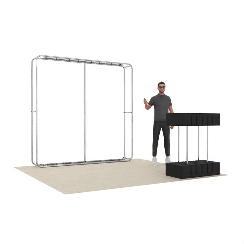 8ft LumiCube™ LED Backlit Booth - ExpoPrint