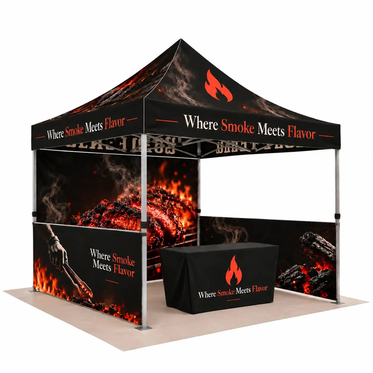 Custom BBQ Food Tent 10x10