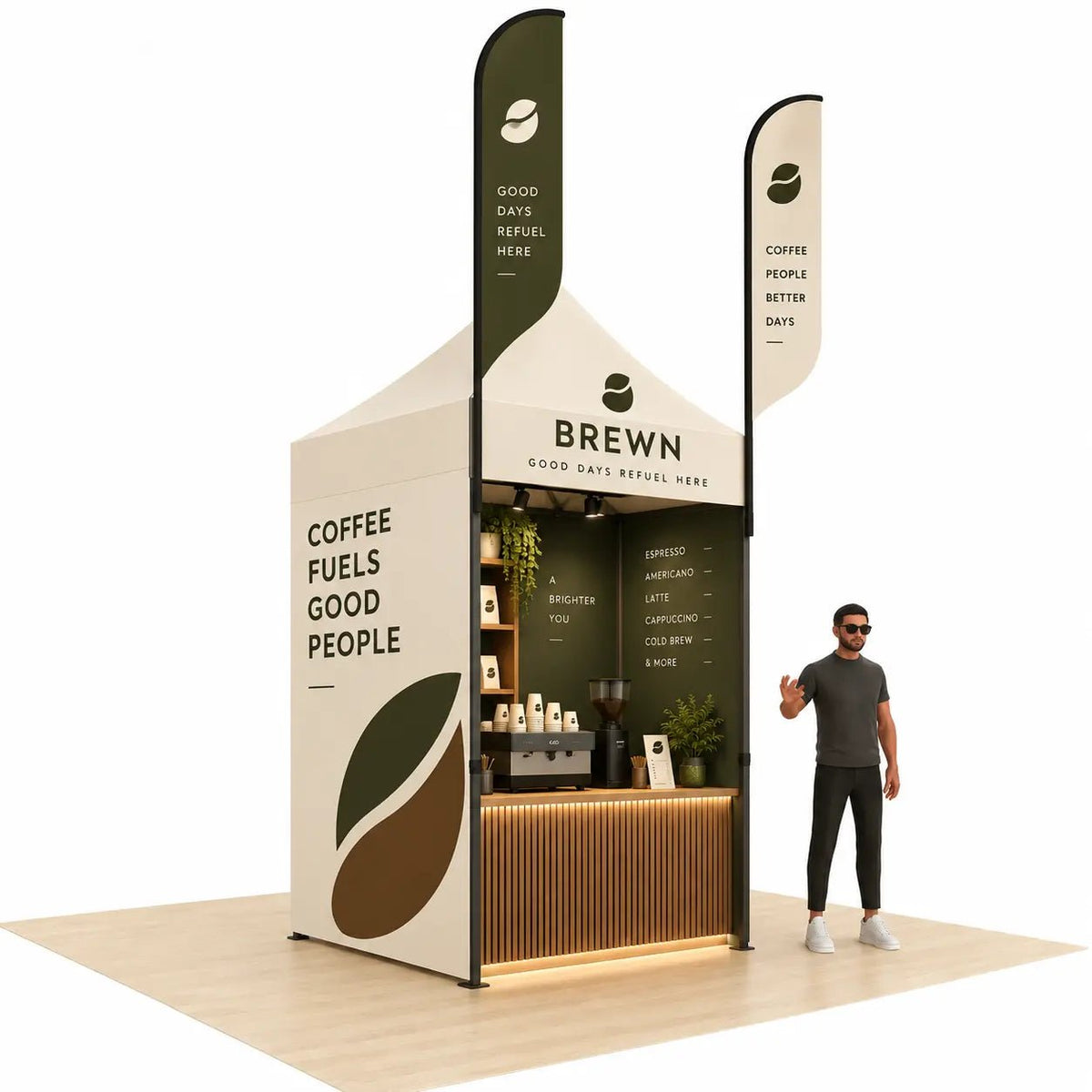 Custom Coffee Tent 5x5