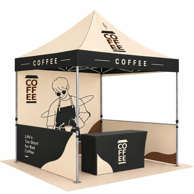 Custom Coffee Vendor Tent 10x10