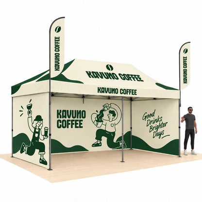 Custom Coffee Vendor Tent 10x20