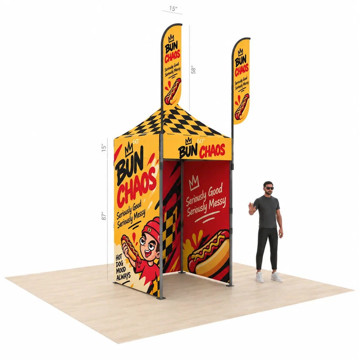 fast food canopy 5x5