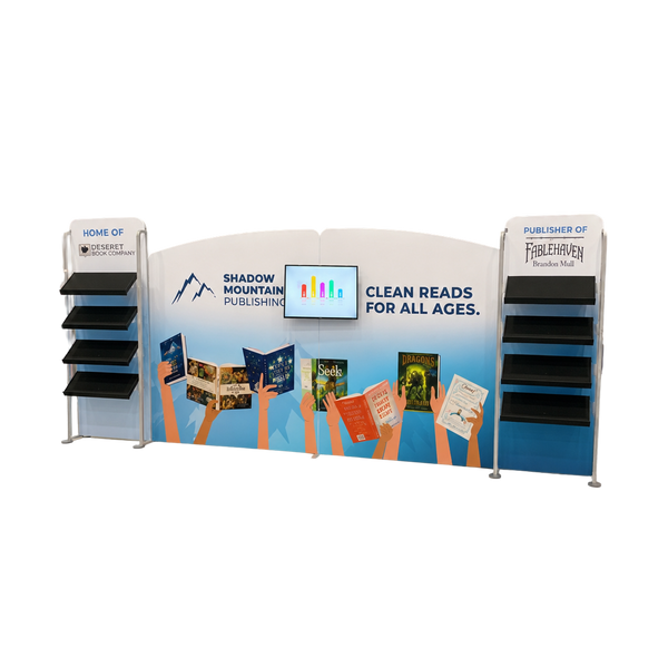 8ft Straight Tension Fabric Trade Show Display – TensionMax™