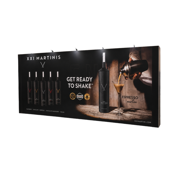 8ft Straight Tension Fabric Trade Show Display – TensionMax™
