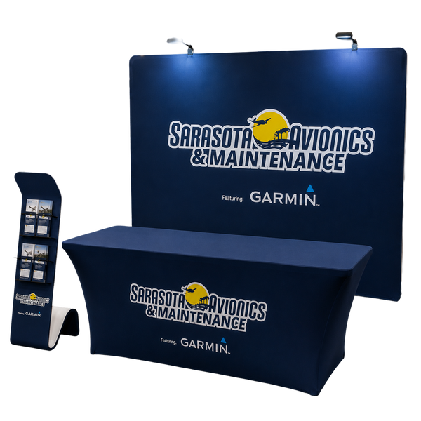 20ft Straight Tension Fabric Trade Show Display – TensionMax™