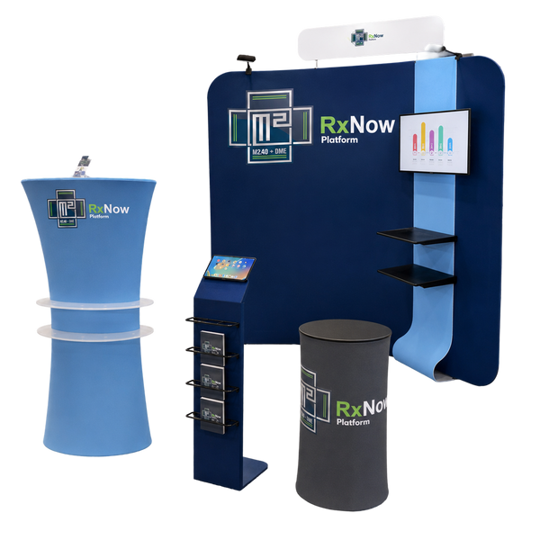 8ft Straight Tension Fabric Trade Show Display – TensionMax™