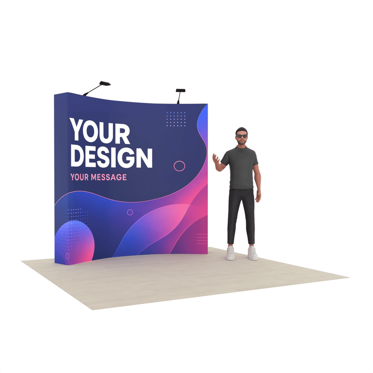 8ft QuickPop Curved - ExpoPrint