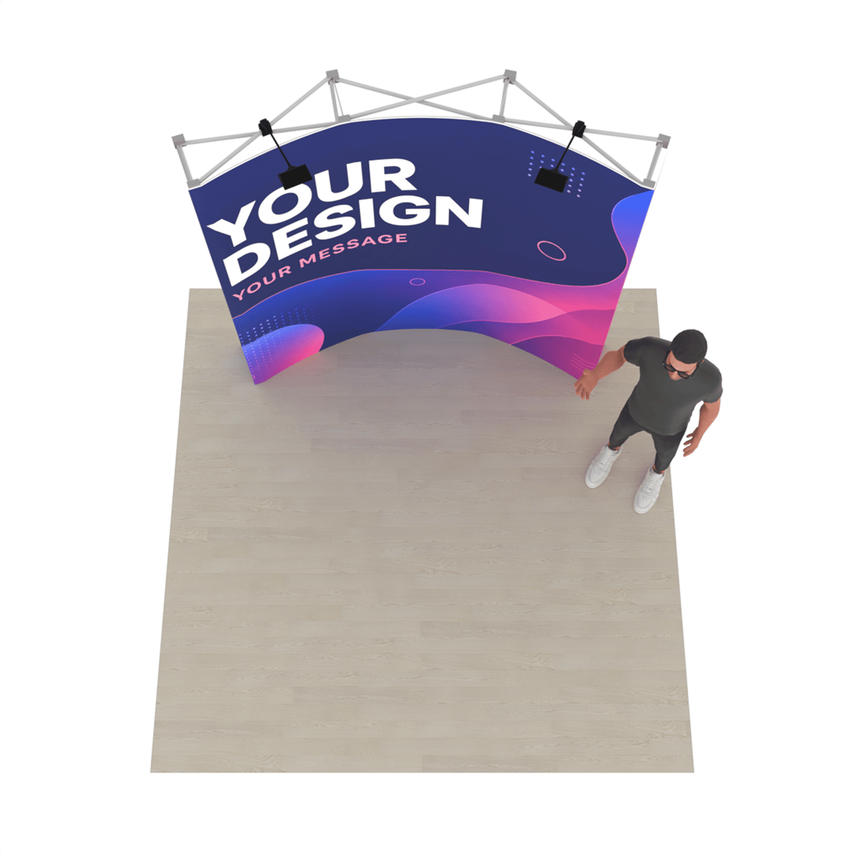 8ft QuickPop Curved - ExpoPrint