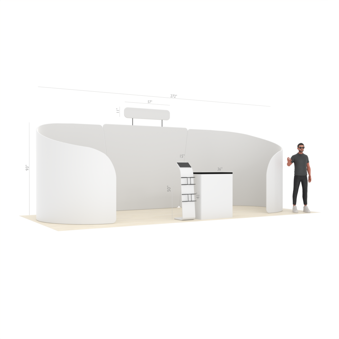 10 x 20ft Custom Trade show Booth Combo 09